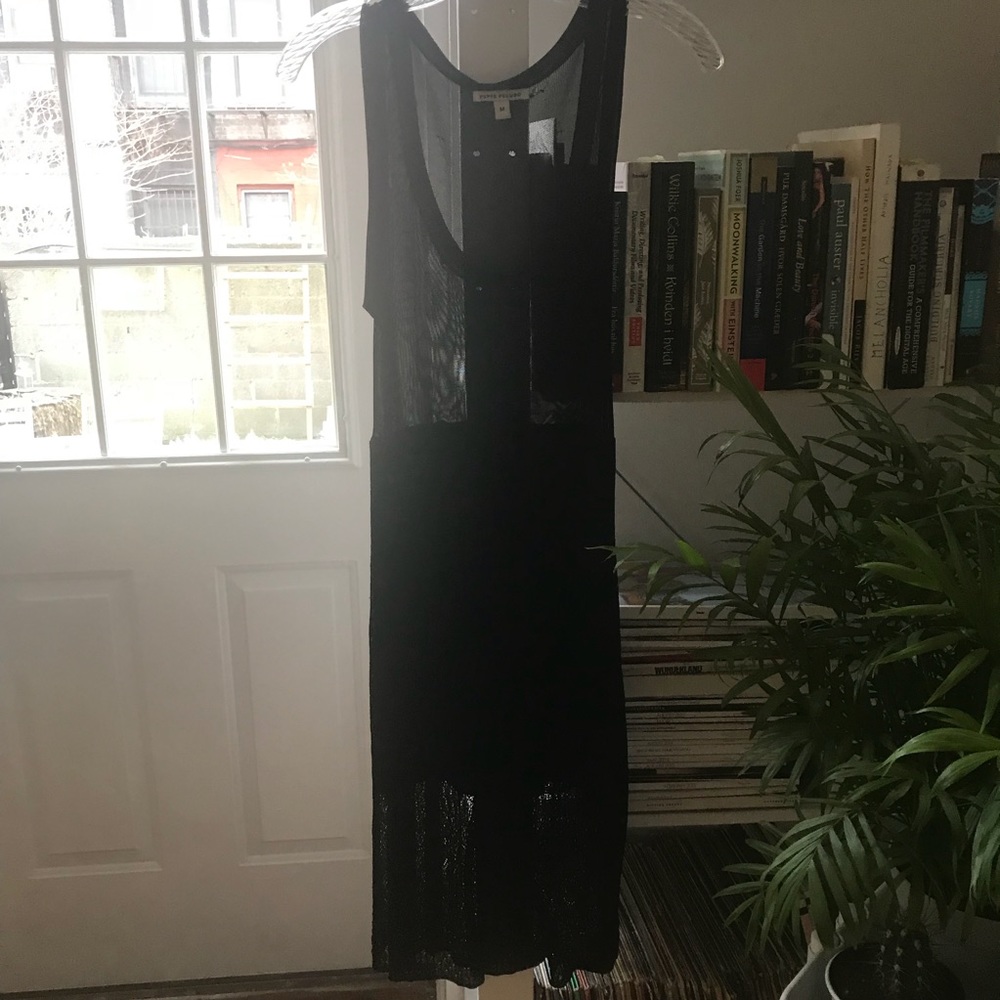 Black, sheer Peppe Peluso LBD - medium